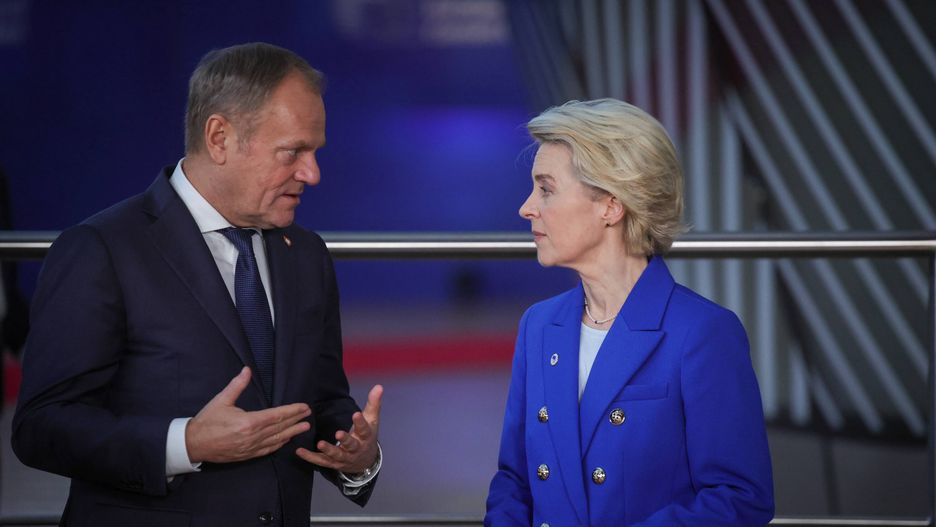 Donald Tusk i Ursula Von der Leyen