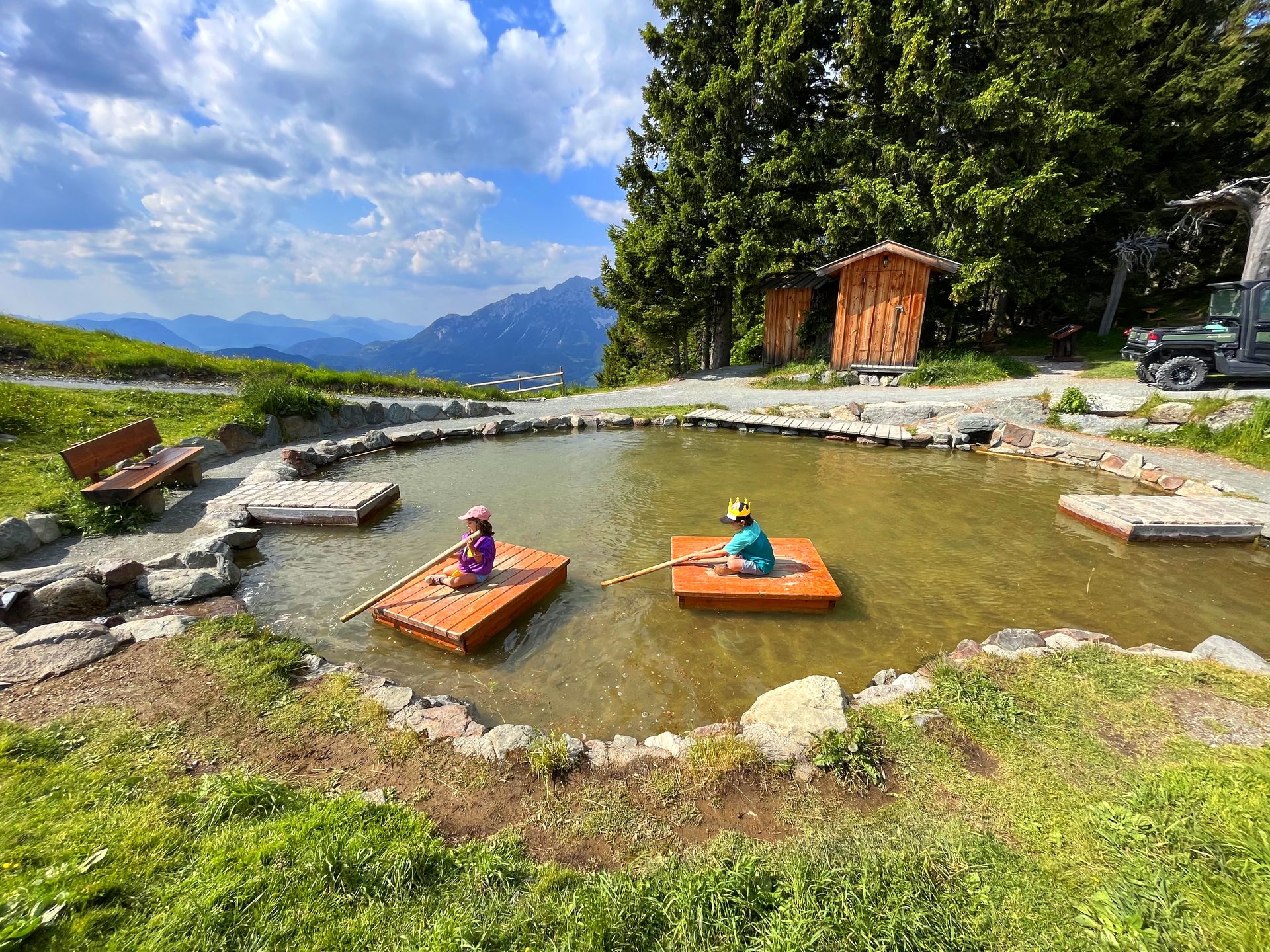 Atrakcje na tyrolskich placach zabaw są niezwykle pomysłowe - na zdj. Zauberwelt Ellmau