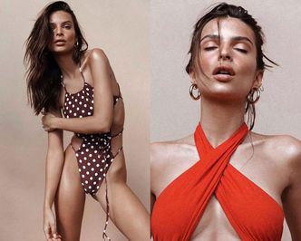 Półnaga Ratajkowski pręży ciało w reklamie kostiumów kąpielowych