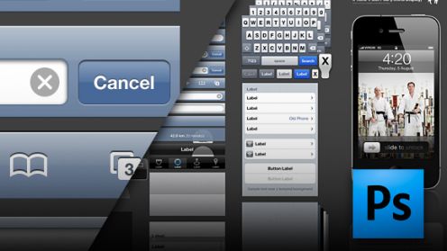 Plik PSD z grafikami do iPhone’a 4 w rozdzielczości Retina Display 1