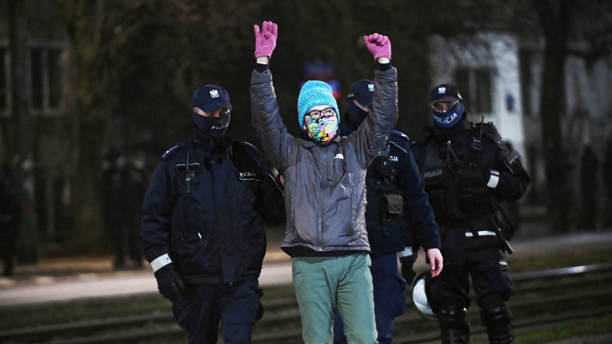 W demonstracji pod domem Jarosława Kaczyńskiego uczestniczyło kilkadziesiąt osób