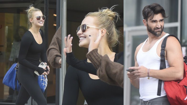 Karolina Pisarek i Jacek Jelonek po treningu do "Tańca z Gwiazdami"