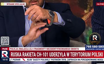 Na pasku informacje o rakiecie, na antenie promocja zegarka. Czy Republika złamała prawo?