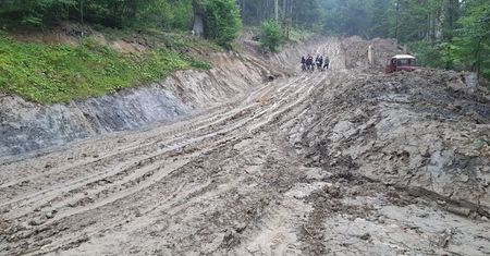 Wycinka w Bieszczadach. Miał być rezerwat przyrody, a powstają błotniste autostrady dla tirów z drewnem