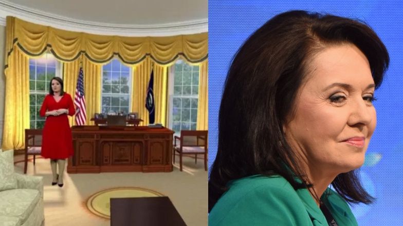 Danuta Holecka wzbudziła poruszenie w sieci swoją wizualizacją w Białym Domu