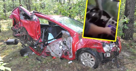 Wypadek pod Warszawą. W aucie wszyscy pijani. Kierował 17-latek bez uprawnień. Wyciekło nagranie