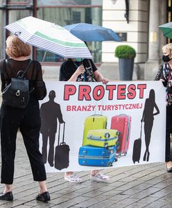 Warszawa. Branża turystyczna protestuje na ulicach