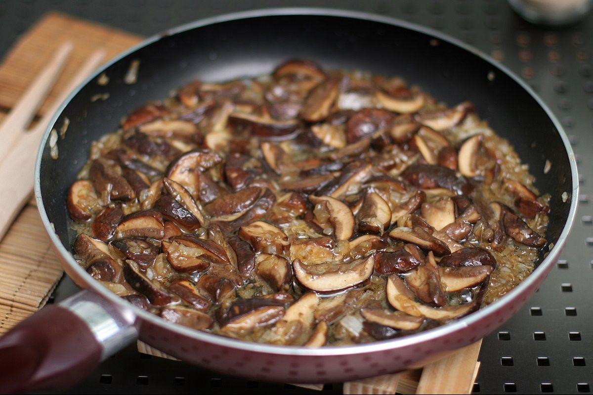 Add to the frying mushrooms. They will taste like mushrooms straight from the forest.