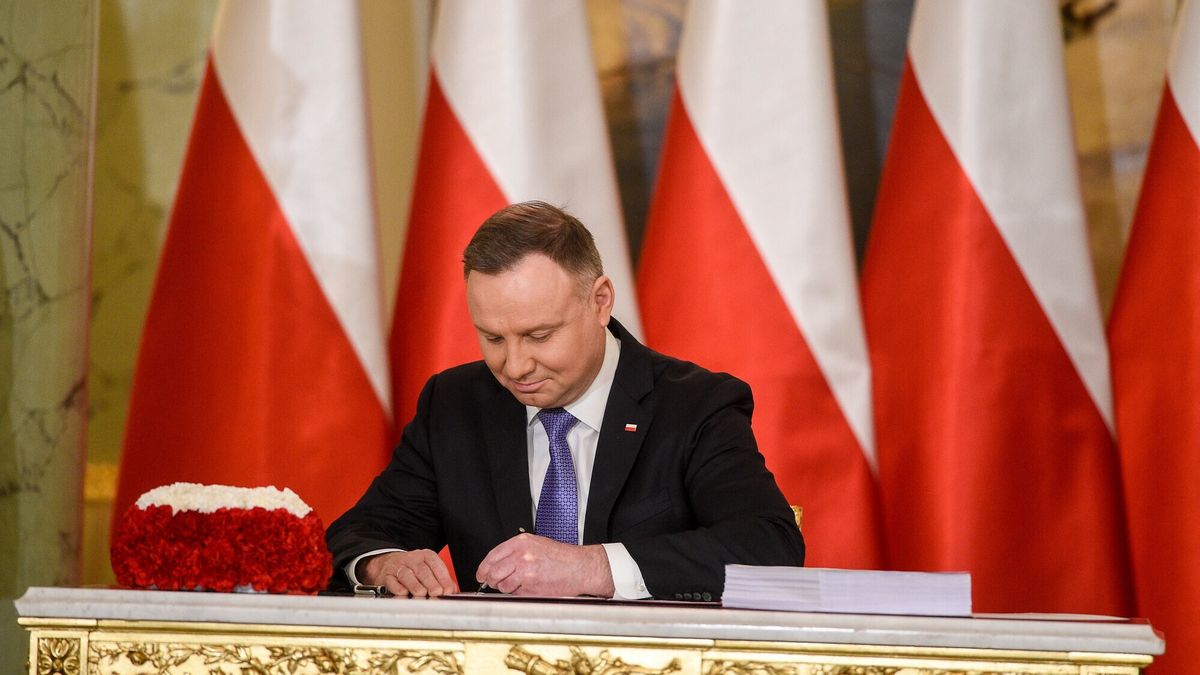 Rekordowy przyrost prawa w Polsce. Na zdjęciu: prezydent Andrzej Duda