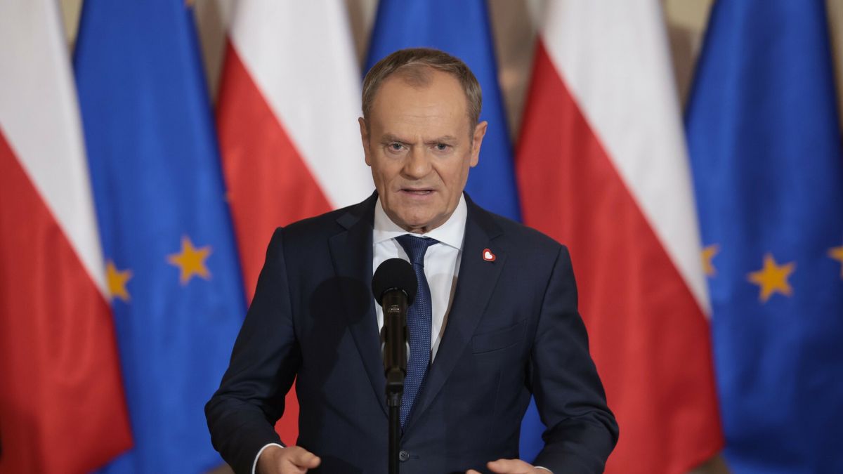 Konferencja Donalda Tuska
03.01.2024 Warszawa, Konferencja Donalda Tuska po posiedzeniu rzadu, fot. Tomasz Jastrzebowski/REPORTER
N/z: Donald Tusk
Tomasz Jastrzebowski/REPORTER