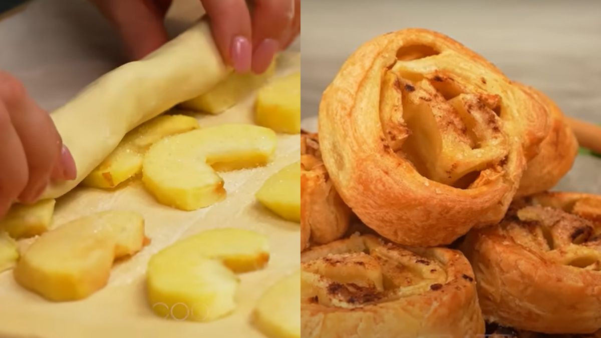 Ciasto francuskie i jabłka. Tak powstaje pyszny deser