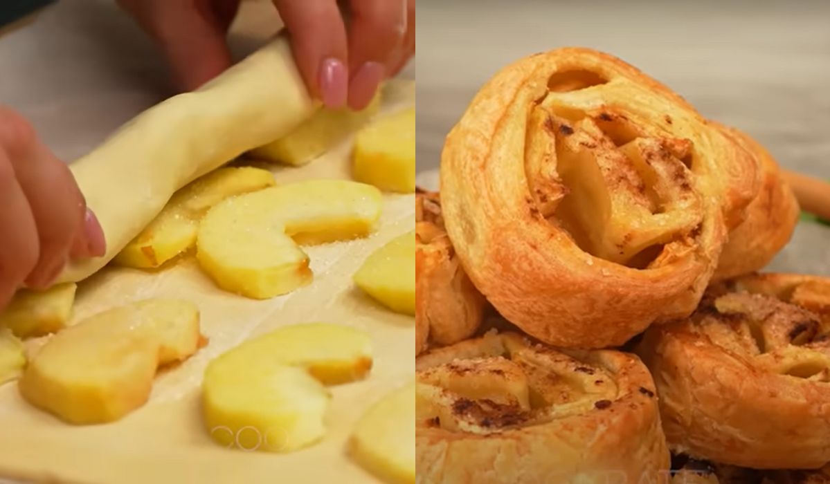 Effortlessly delicious: How to whip up an apple puff pastry roll