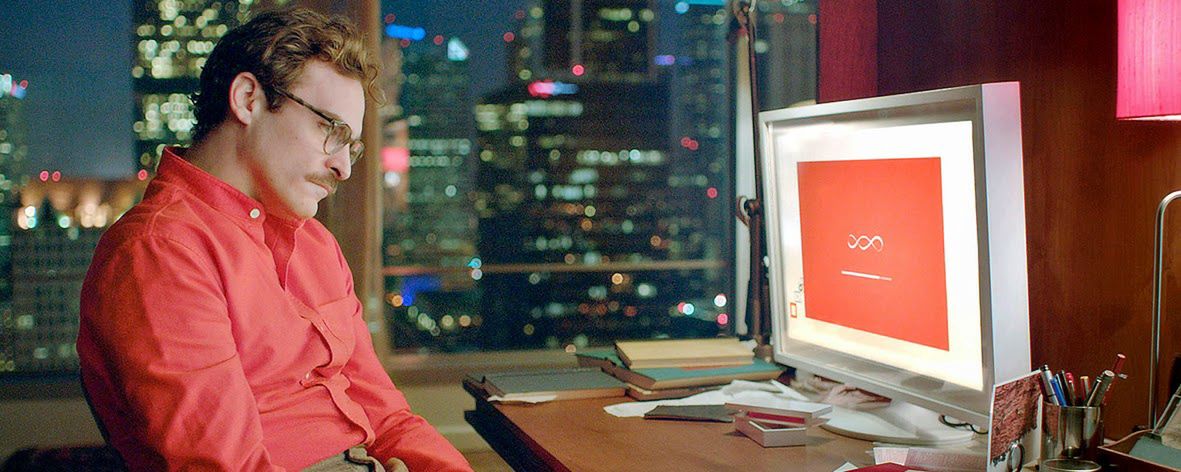 "Her", 2013. Samotny pisarz (Joaquin Phoenix)