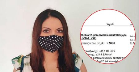 Sprawdziłam poziom przeciwciał po zaszczepieniu. Poziom po drugiej dawce przekroczył skalę laboratorium
