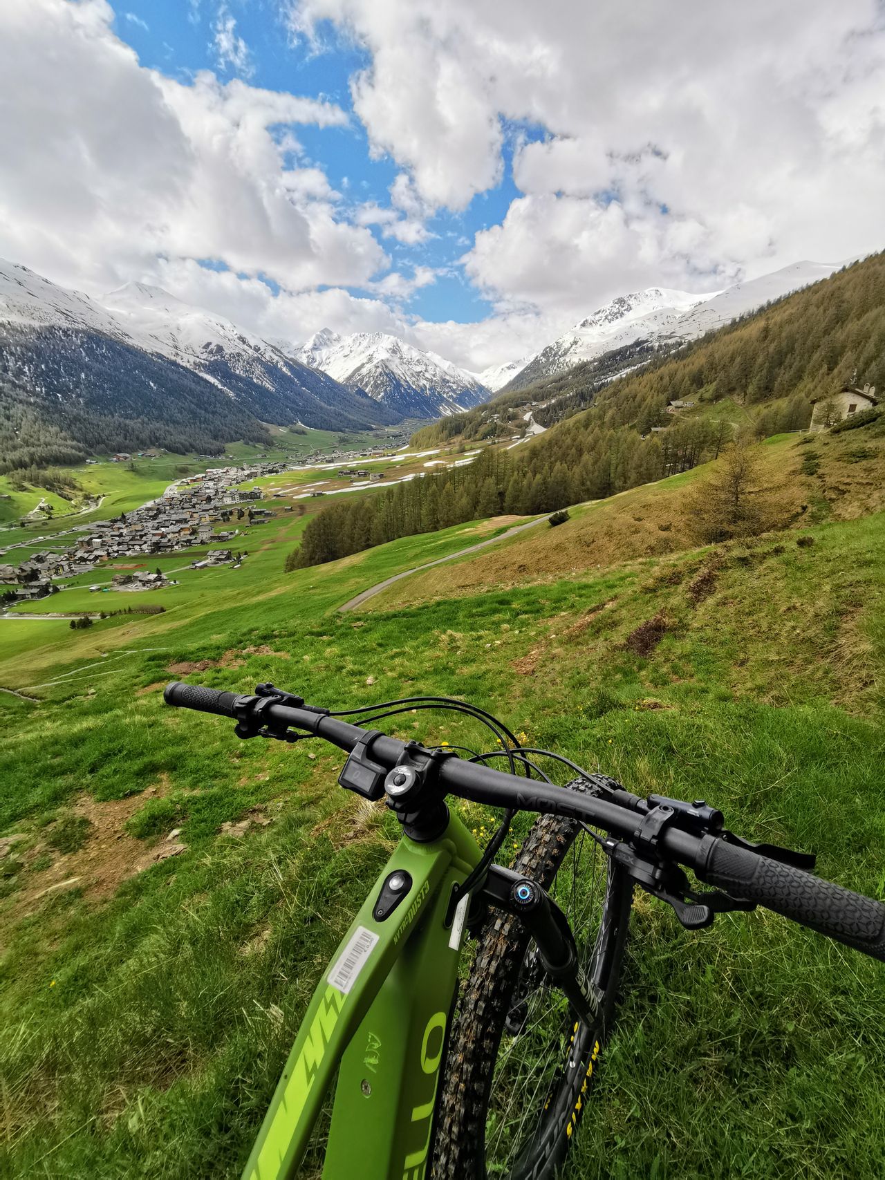 Widok z góry na Livigno