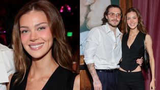 ODMIENIONA Nicola Peltz w ramionach Brooklyna Beckhama odkrywa trochę BRZUCHA na imprezie w LA (FOTO)