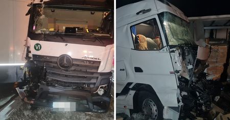 Karambol na A4. Zderzyło się sześć pojazdów