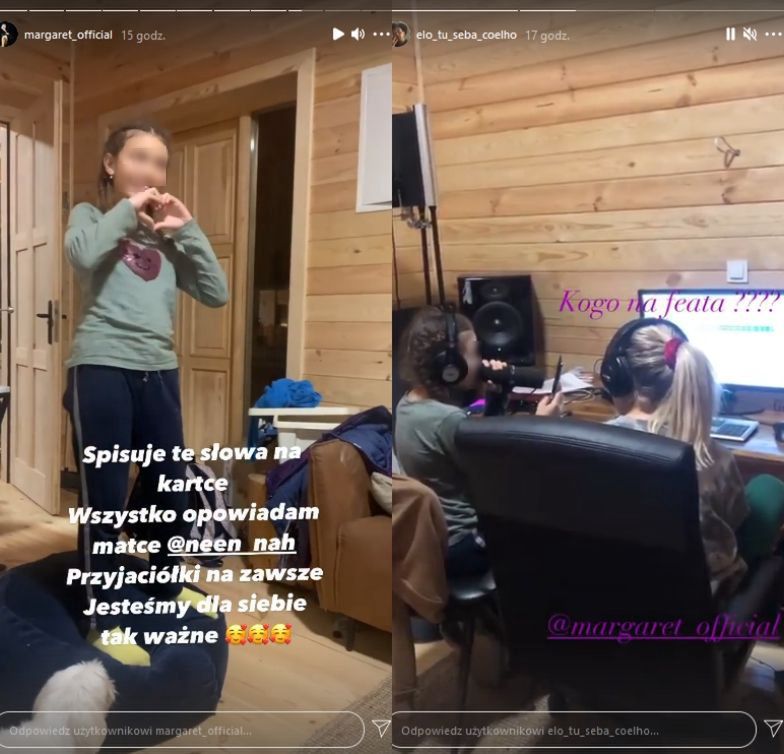 Margaret spędza czas w studio z pasierbicą