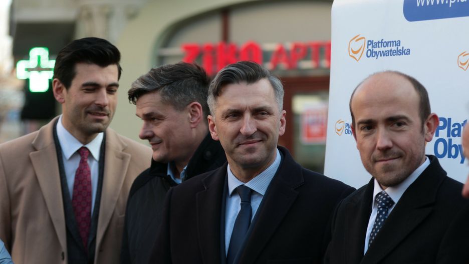 Poseł Waldemar Sługocki z Borysem Budką
