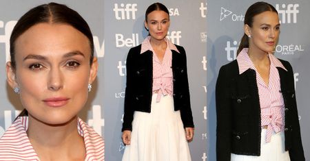 Spłoszona Keira Knightley powraca w stroju bibliotekarki