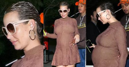 Była dziewczyna Kanye Westa walczy o tytuł "ikony" ciążowego stylu... (ZDJĘCIA)
