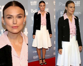 Spłoszona Keira Knightley powraca w stroju bibliotekarki