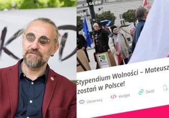 Przeciwnicy Kijowskiego wpłacają na jego utrzymanie i piszą, co o nim myślą: "PODŁY ŻEBRAK bez cienia honoru!"