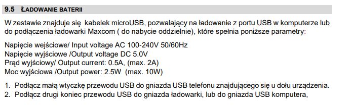 Maxcom przecież wiadomo, że telefon ma port USB-C&nbsp;