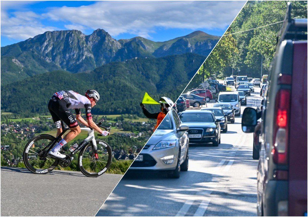 Tour de Pologne i ogromne korki na Podhalu