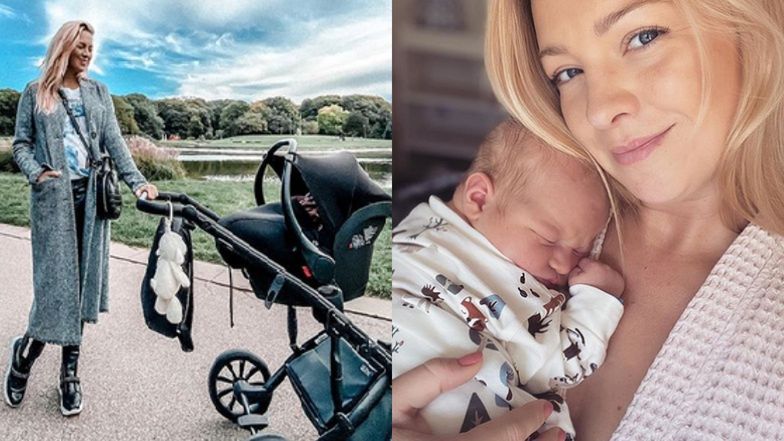 Barbara Kurdej-Szatan skrytykowana za wożenie syna w foteliku samochodowym