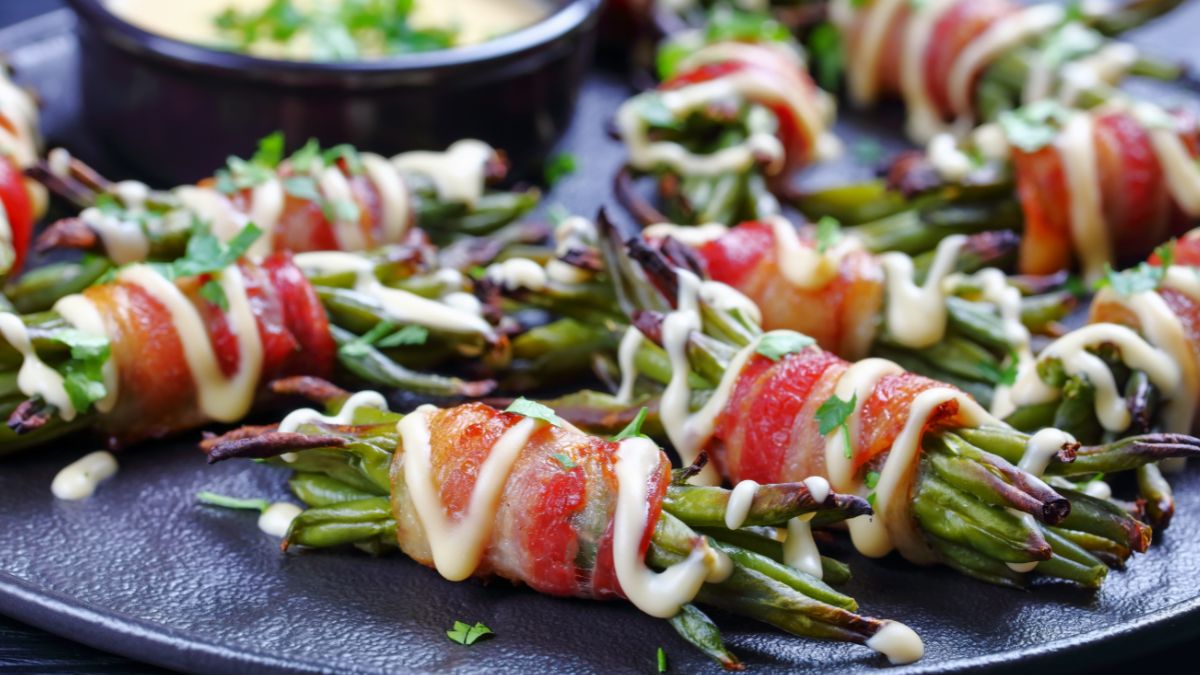 Paczuszki z fasolką szparagową możesz podpiec na grillu