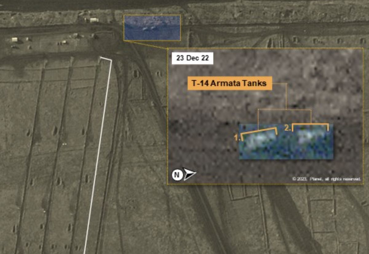 Brytyjskie służby dysponują zdjęciem satelitarnym, na którym eksperci rozpoznali czołg T-14 Armata