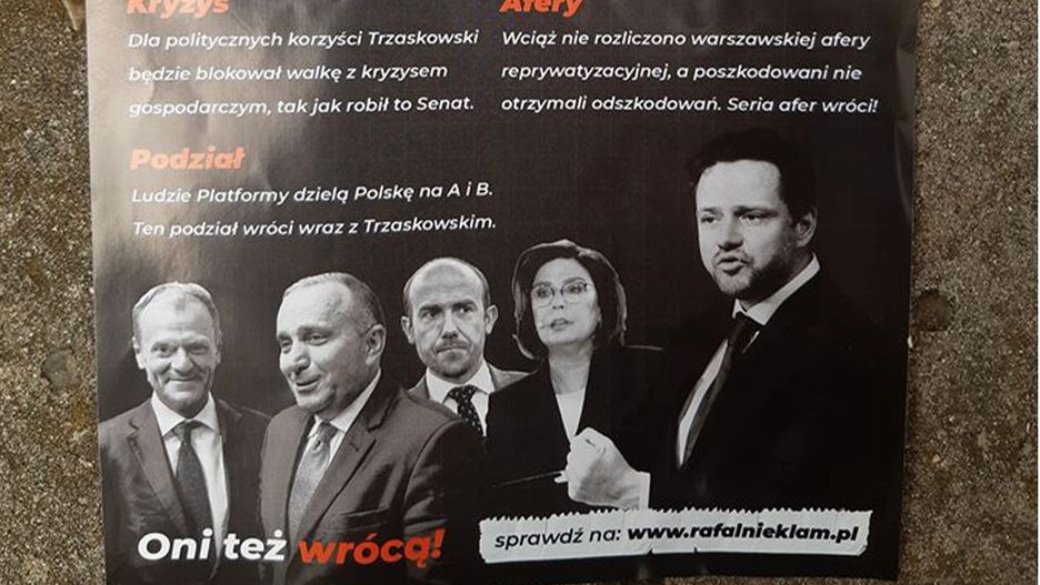 Wybory 2020. Poczta Polska rozprowadza ulotki, które straszą Rafałem Trzaskowskim