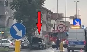 Poważny wypadek. 70-latek zderzył się z porsche. Trafił do szpitala