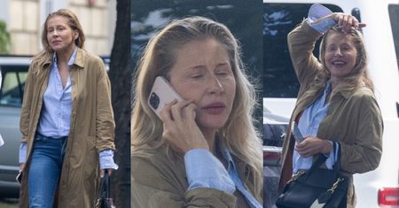 Obwieszona dodatkami od Gucci Katarzyna Warnke paraduje po mieście i prowadzi emocjonującą rozmowę przez telefon (ZDJĘCIA)