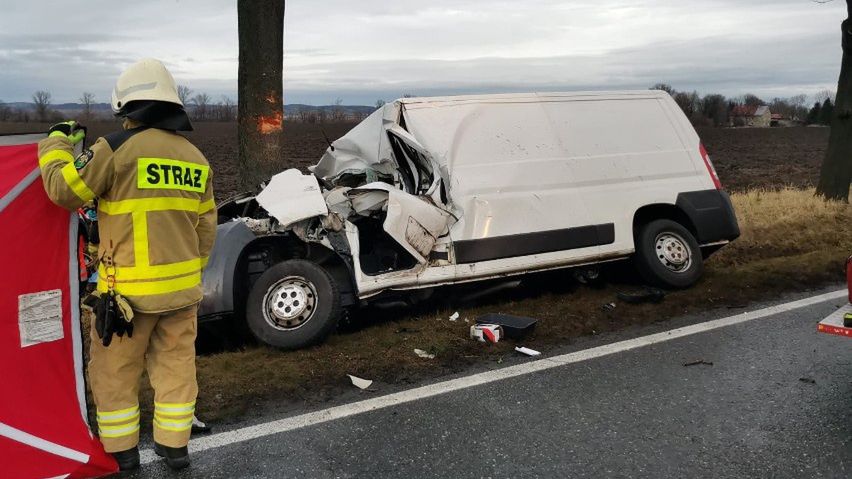 Wypadek pod Starym Paczkowem (for. KP PSP Nysa)