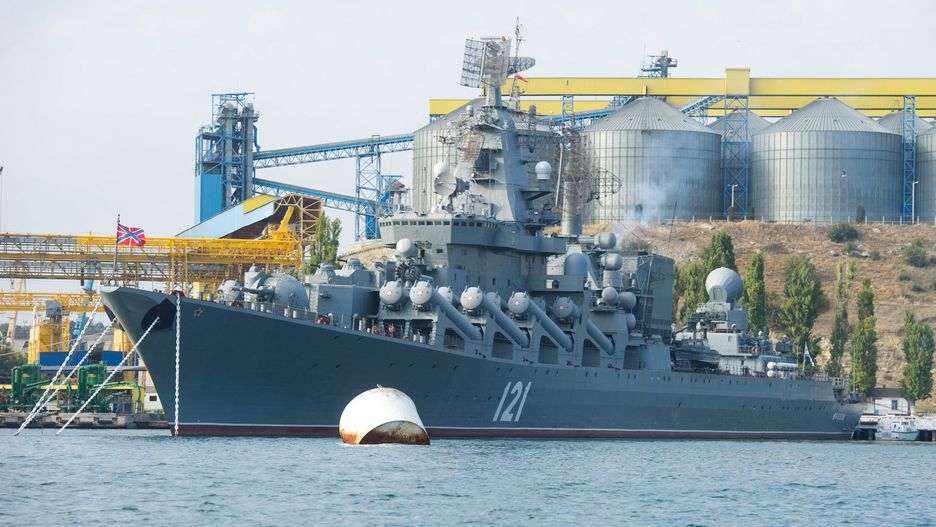 Okręt flagowy Floty Czarnomorskiej "Moskwa"