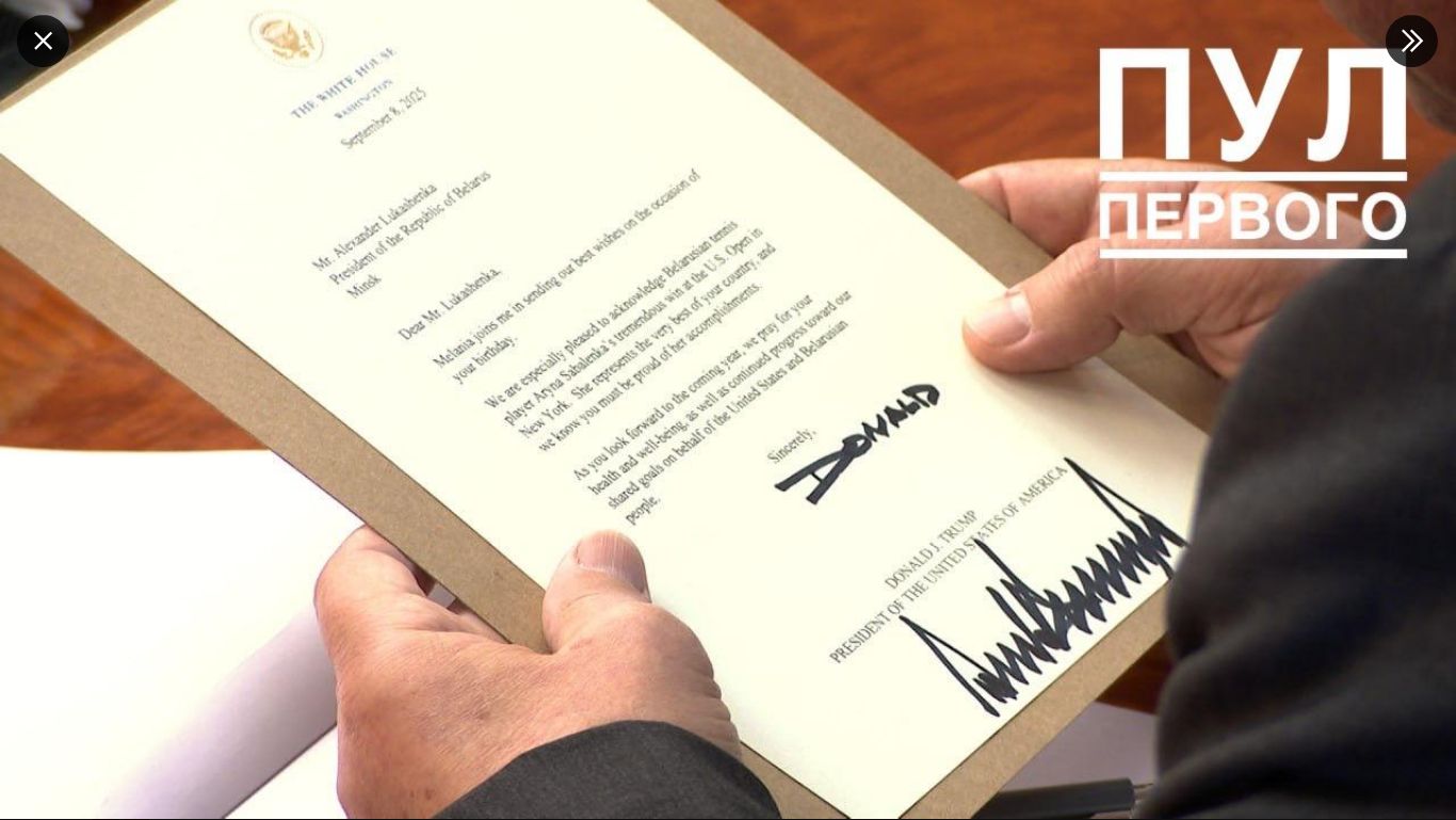 List Trumpa do Łukaszenki