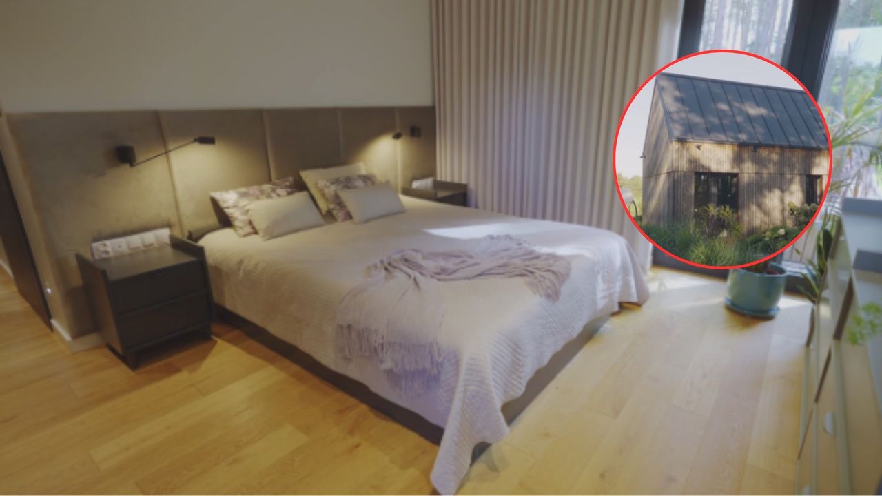 Wydali 1,7 mln na budowę domu. Tak urządzili swoją sypialnię