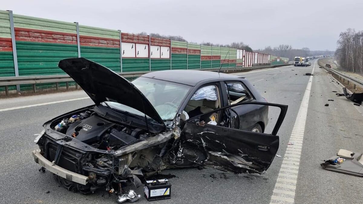 Wypadek na drodze ekspresowej S12
