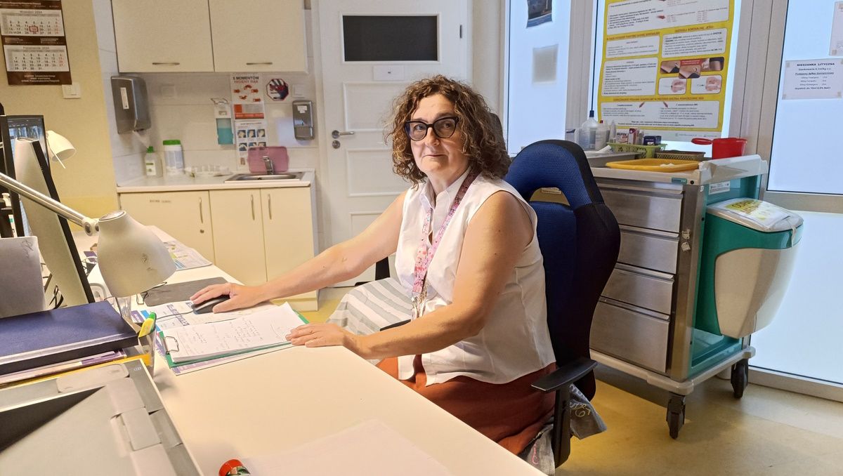 Dr Elżbieta Dróżdż-Kubicka, pielęgniarka koordynująca pracę pielęgniarek w klinice Budzik