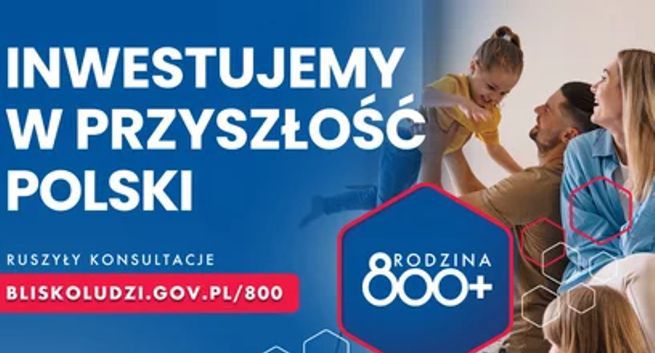 Od 1 stycznia 800 plus