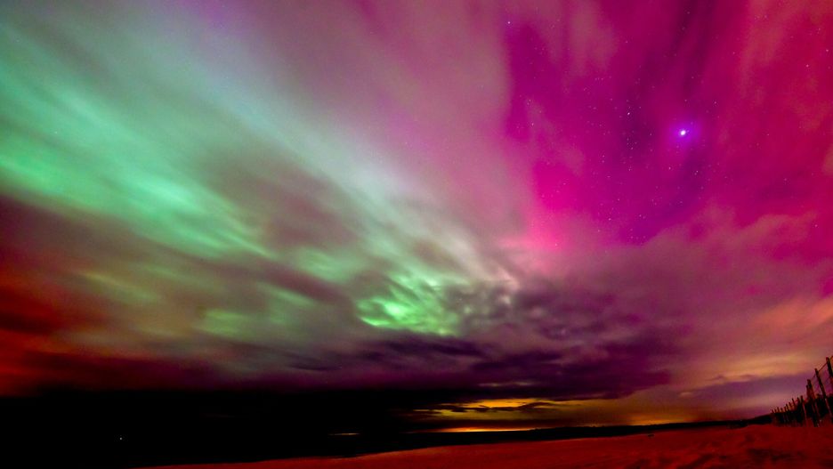 11.10.2024. Zorza polarna nad Zatoką Gdańską