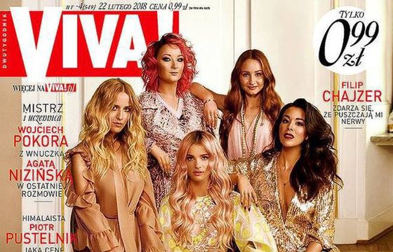 Jessica Mercedes, Maffashion, Macademian Girl, Red Lipstick Monster i Little Mooonster96 na okładce „Vivy!”. Nowa strona w internecie