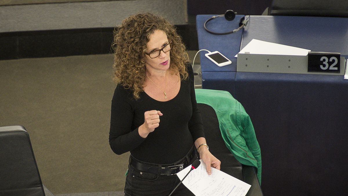 Na zdjęciu Sophie in ’t Veld w Parlamencie Europejskim