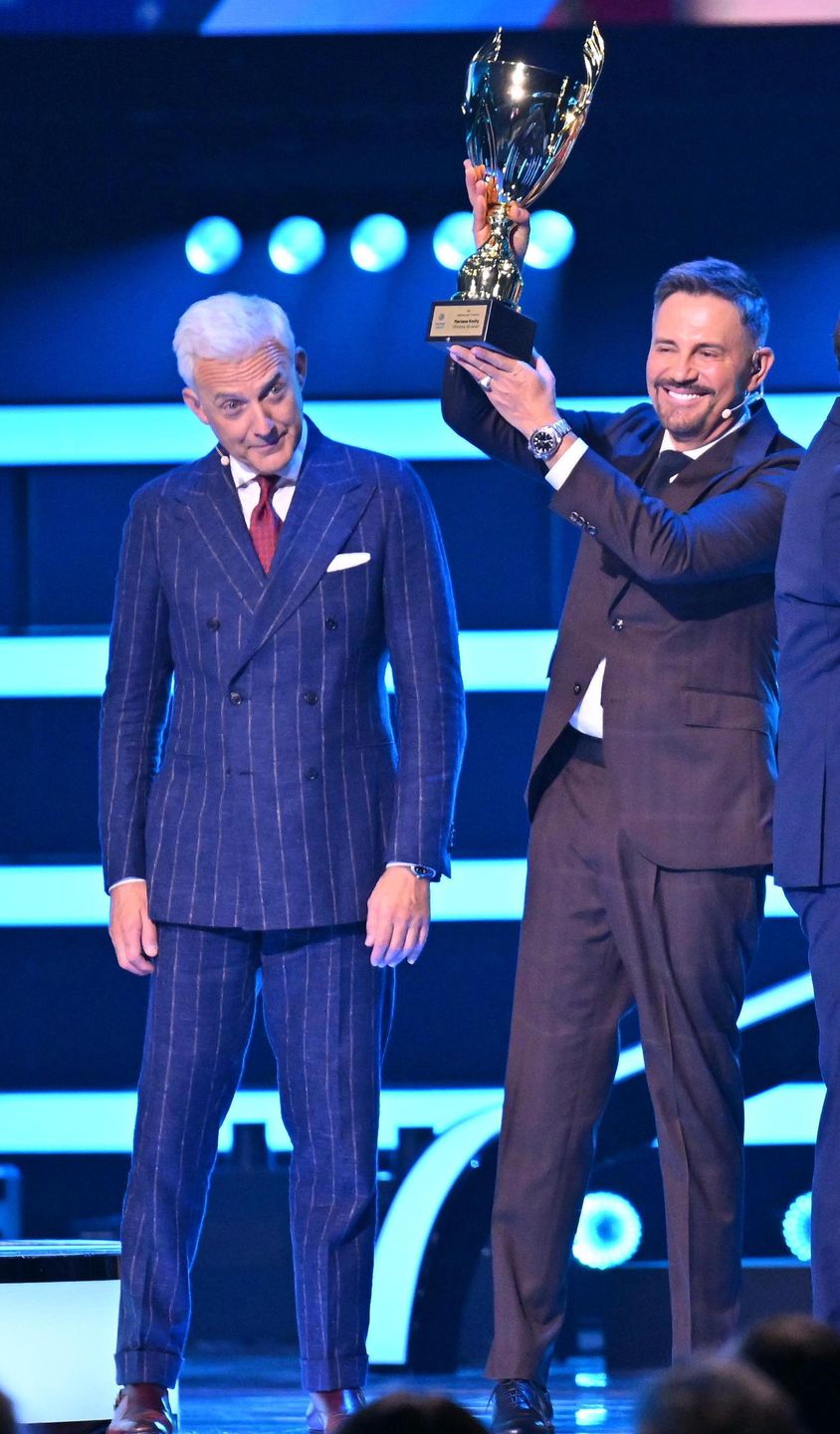 Krzysztof Ibisz i Hubert Urbański podczas imprezy ramówkowej
