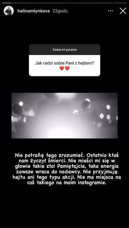 Mlynkova szczerze odpowiedziała na pytanie internauty