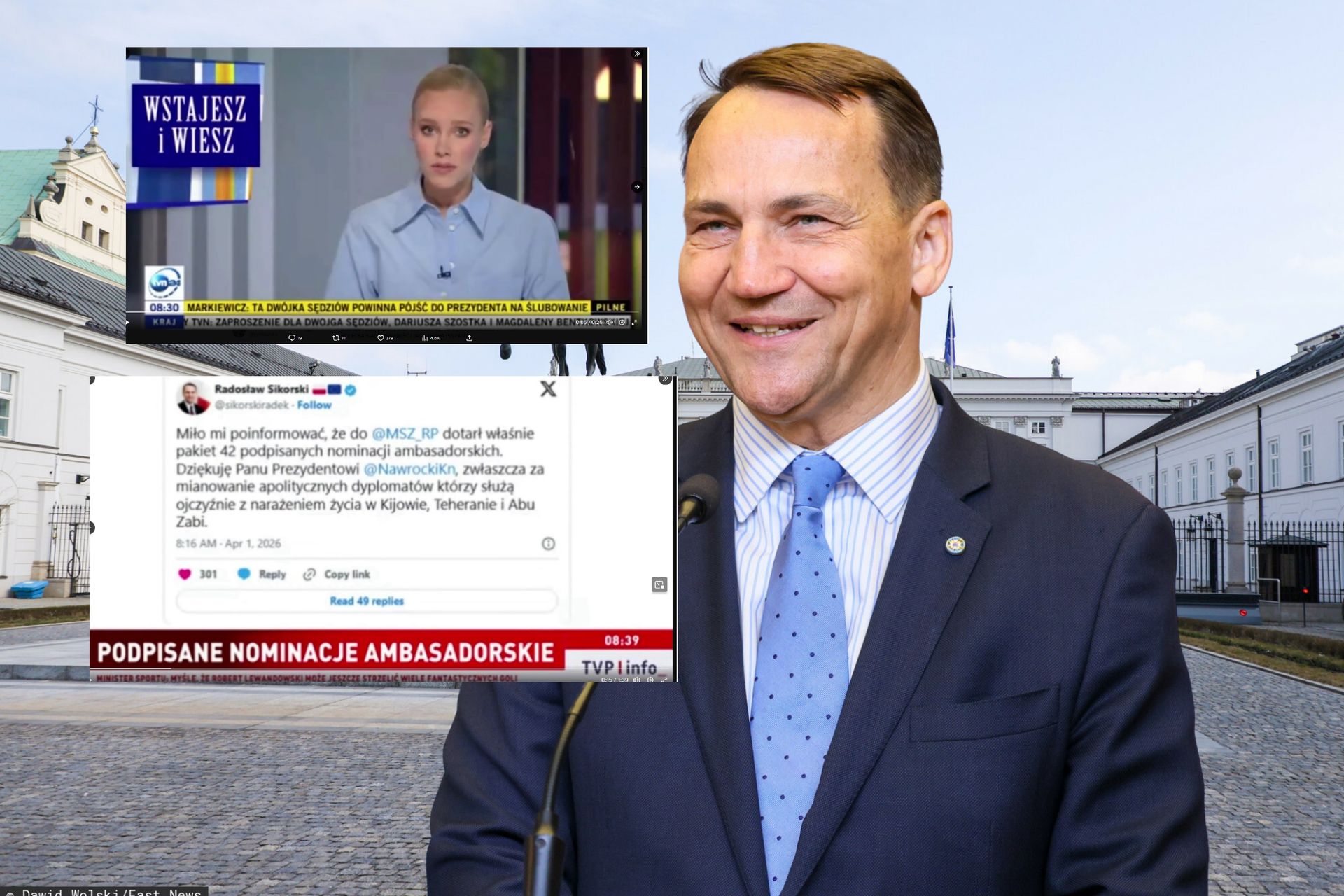 Sikorski nabrał TVN i TVP. Media uwierzyły w żart ministra