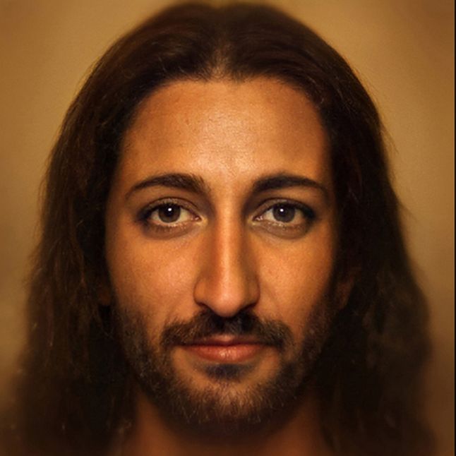 Portret Jezusa wykonany przy użyciu algorytmów AI