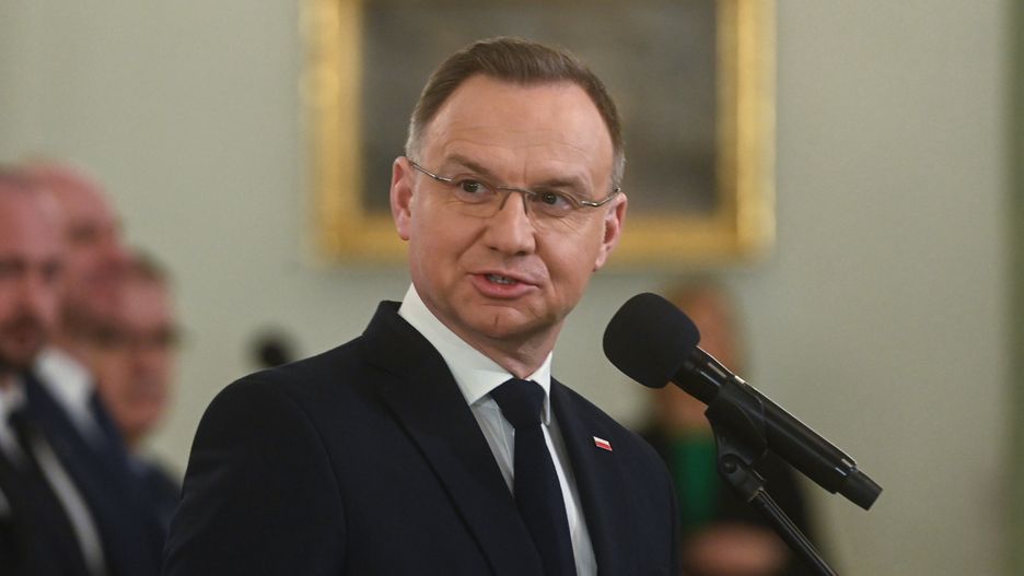 Warszawa, 17.01.2025. Prezydent RP Andrzej Duda na uroczystości dokonywania zmian w składzie Rady Ministrów w Pałacu Prezydenckim w Warszawie, 17 bm. Prezydent RP powołał na ministra nauki i szkolnictwa wyższego Marcina Kulaska. (aldg) PAP/Piotr Nowak